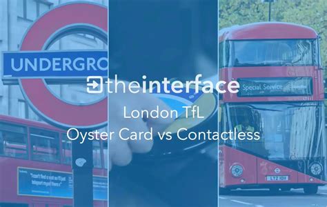 contactless card vs oyster|tfl using contactless credit card.